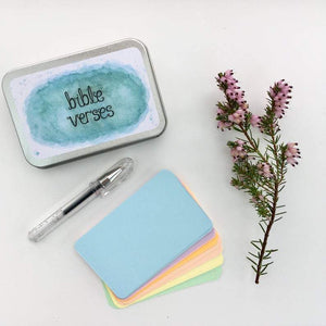 blue watercolour design bible verse box to write your favourite bible verse boxes in