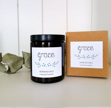 Load image into Gallery viewer, grace candle with honeysuckle scent with kraft box