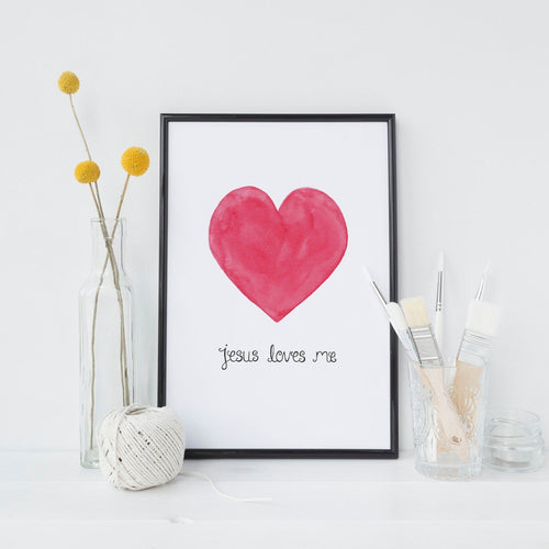 Jesus Loves Me A4 Print - Discontinued