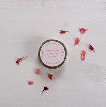 Load image into Gallery viewer, peaches and cream lip balm with the words you are loved on the design
