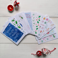 Load image into Gallery viewer, assortment of hand painted christmas cards